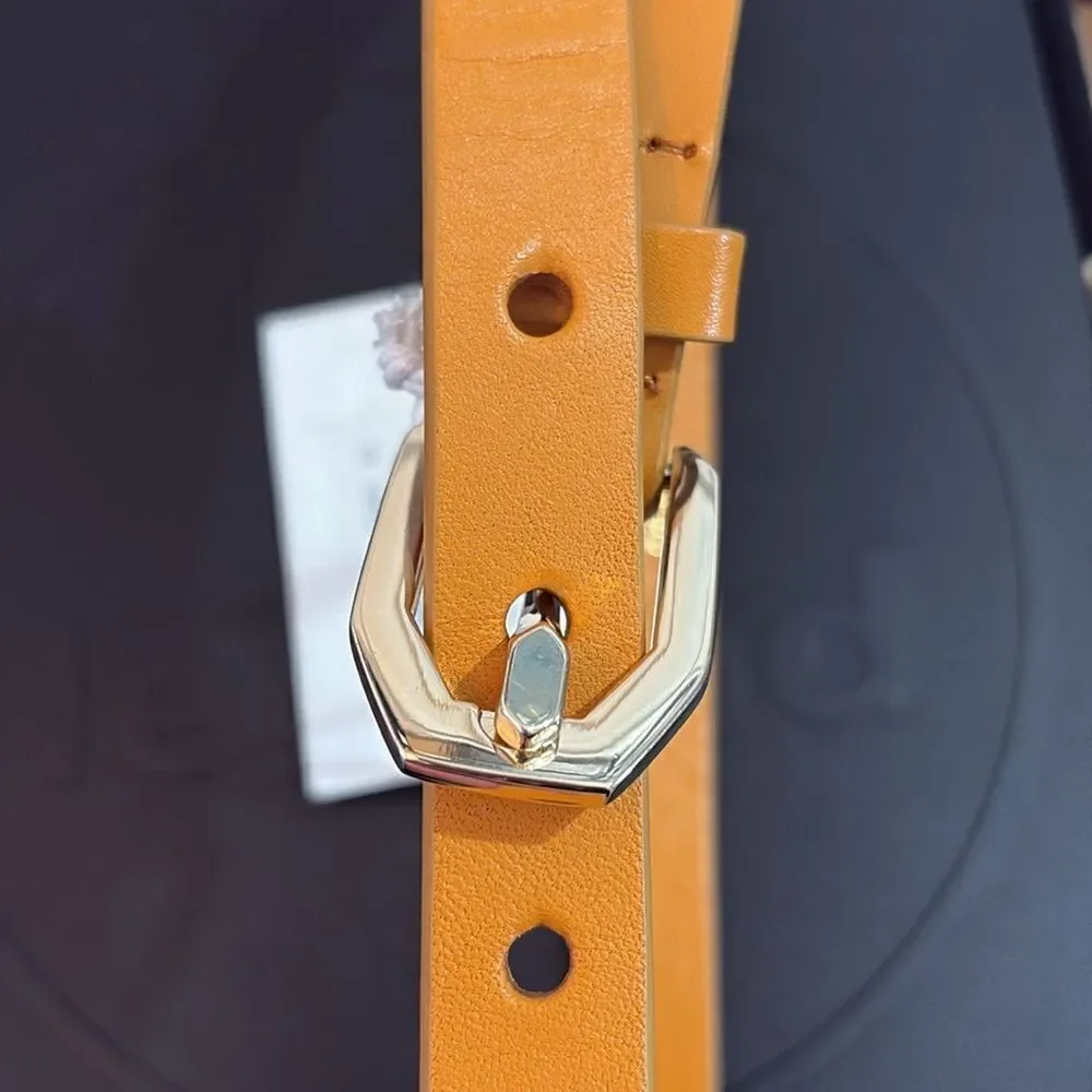 Frame Le Polygon Belt in Caramel NWT XS